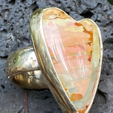 Load image into Gallery viewer, Golden Heart Ring #1
