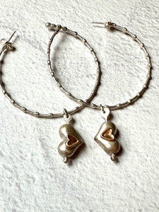 Heart Hoop Earrings