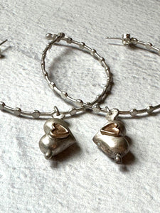 Heart Hoop Earrings