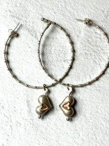 Heart Hoop Earrings