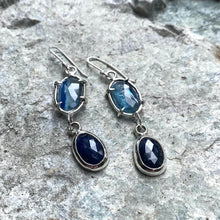 Load image into Gallery viewer, Blue Dangle Earrings
